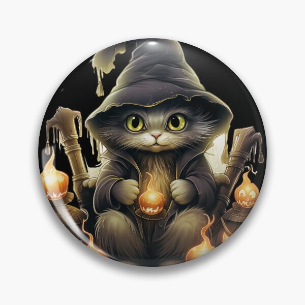 Item preview, Spooky Black Cat - Mystical Enchantments designed and sold by LollingLlamaLab.
