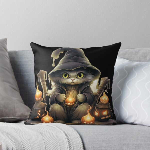 Item preview, Spooky Black Cat - Mystical Enchantments designed and sold by LollingLlamaLab.