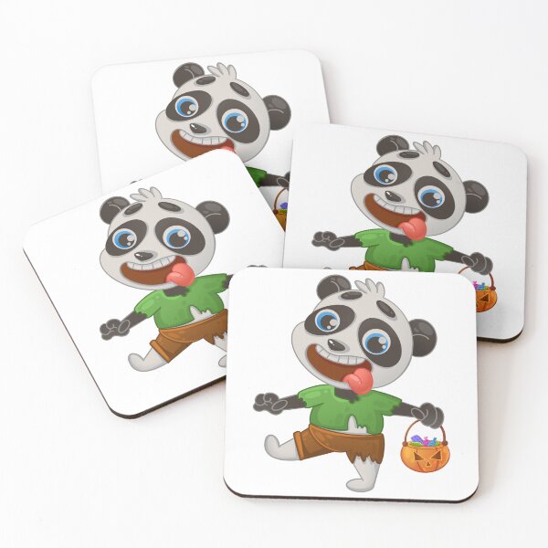 Item preview, Halloween Panda Zombie Sticker designed and sold by Folomkina-store.