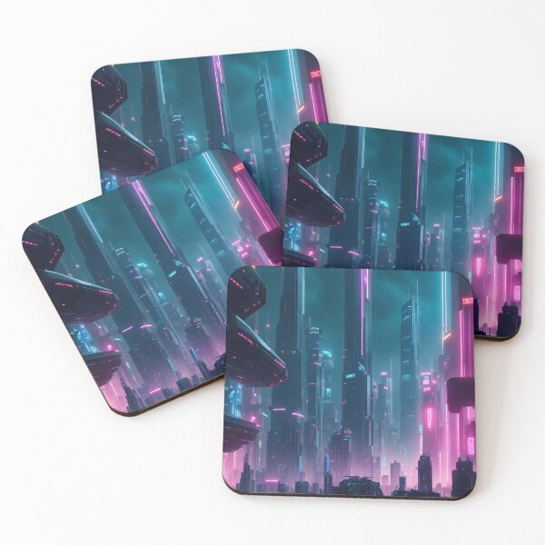 Item preview, Neon cityscape designed and sold by etjcavas.