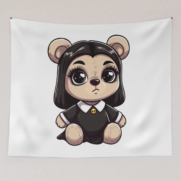 Item preview, Cute Gothic Bear Kawaii designed and sold by TeddybearClub.