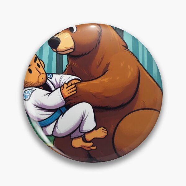 Artikelvorschau, BJJ Fighter bear cute cartoon style  entworfen und verkauft von Martial-Art-23.