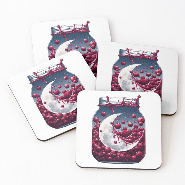 Item preview, Moon in cranberry juice, Abstract Illusionism designed and sold by ComputerContent.