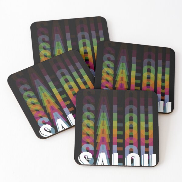 Item preview, Salou, Catalunya, Spain, multi coloured typography designed and sold by crispy-prints.