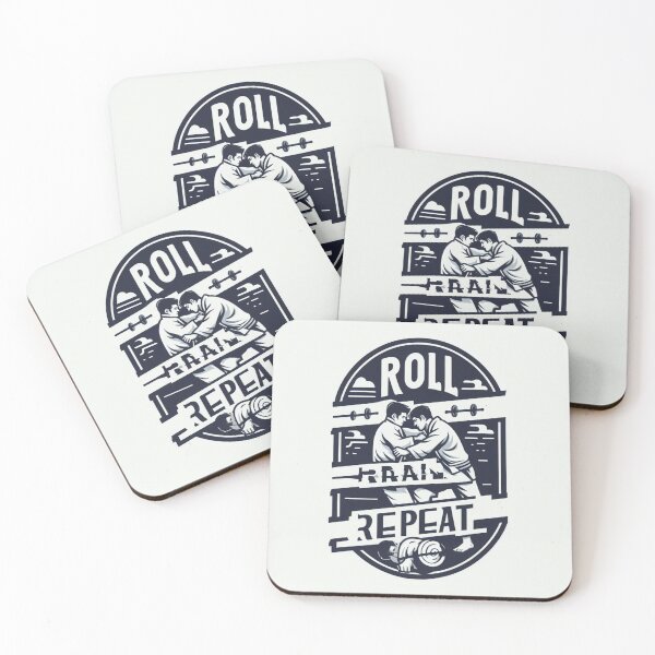 Item preview, Roll. Train. Repeat. BJJ Lifestyle designed and sold by Martial-Art-23.