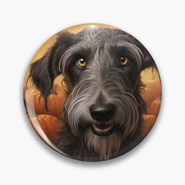 Item preview, Scottish Deerhound In A Pumpkin Patch designed and sold by ZenEverAI.