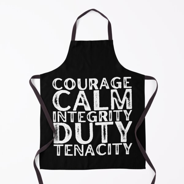 Item preview, Courage. Calm. Integrity. Duty. Tenacity. designed and sold by Heterodoxster.