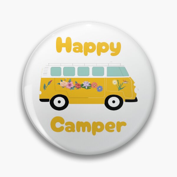 Item preview, Happy Camper (Yellow / White) designed and sold by FootprintDesign.