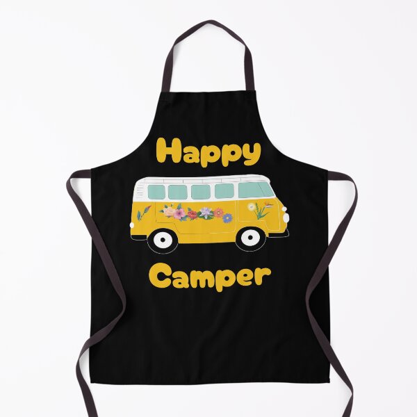 Item preview, Happy Camper (Yellow / Black) designed and sold by FootprintDesign.