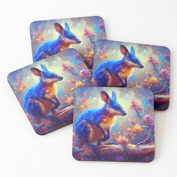 Artikelvorschau, Wallaby-Blue Jay, Farbfeldmalerei entworfen und verkauft von ComputerContent.