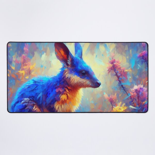 Artikelvorschau, Wallaby-Blue Jay, Farbfeldmalerei entworfen und verkauft von ComputerContent.