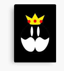 King Bob omb Emblem Canvas Print