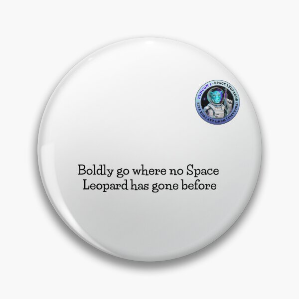 Item preview, Space Leopards Boldy Go (texto negro) designed and sold by Funcon.