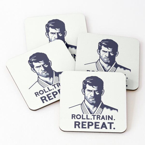 Item preview, Roll. Train. Repeat. BJJ Lifestyle designed and sold by Martial-Art-23.