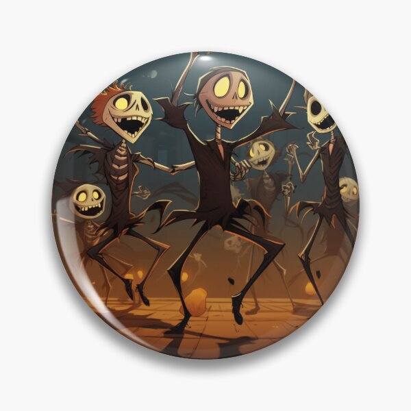 Item preview, Spooky Dancing Skeletons Halloween Party Digital Art designed and sold by TheCreativeStag.