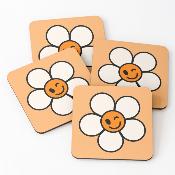 Item preview, Winking orange and white flower designed and sold by FrogginCool.