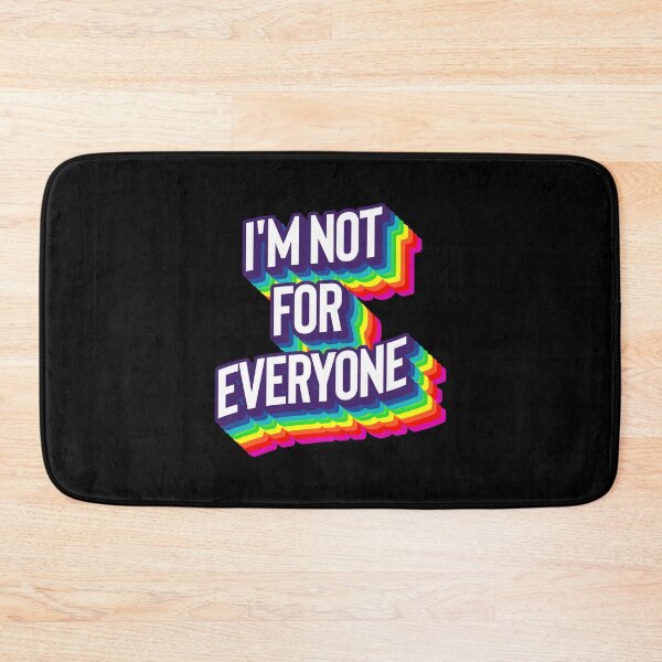 Item preview, I'm Not For Everyone rainbow design for her, cool and funny designed and sold by YerrouDesing.