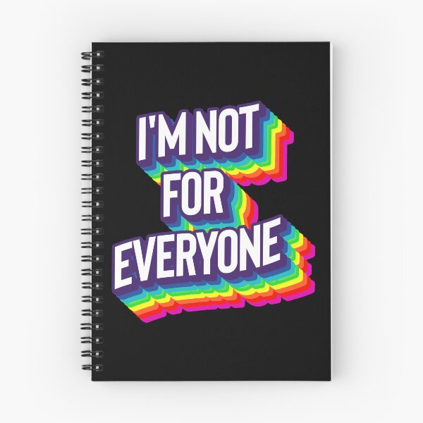 Item preview, I'm Not For Everyone rainbow design for her, cool and funny designed and sold by YerrouDesing.