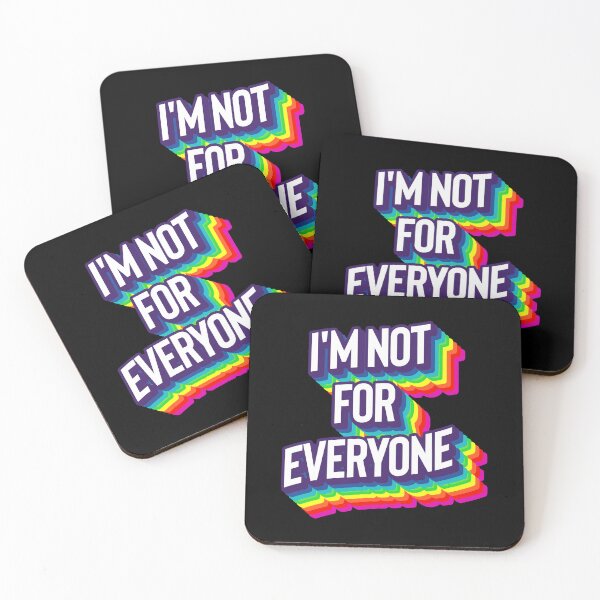 Item preview, I'm Not For Everyone rainbow design for her, cool and funny designed and sold by YerrouDesing.
