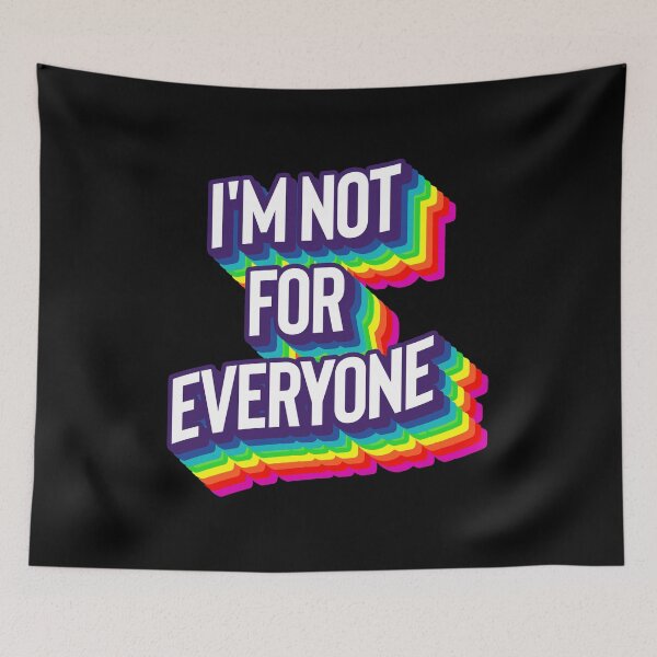 Item preview, I'm Not For Everyone rainbow design for her, cool and funny designed and sold by YerrouDesing.