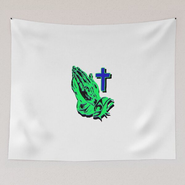 Item preview, praying hands and cross designed and sold by katiecupa.