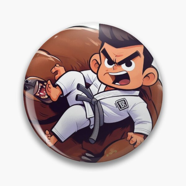 Item preview, BJJ Fighter bear cute cartoon style designed and sold by Martial-Art-23.