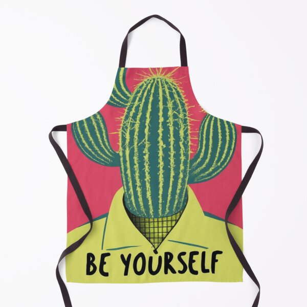 Item preview, unique cactus in a yellow sweater designed and sold by LuckyFamily.