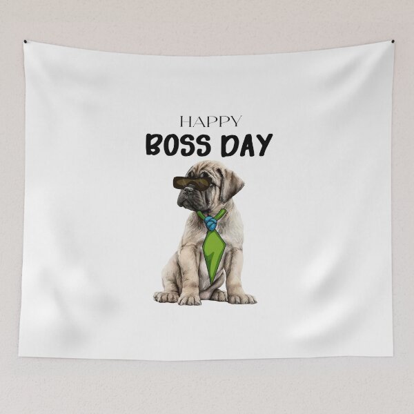 Item preview, Happy boos day.Cute dog wearing glasses and a tie. designed and sold by Anastasiia Yurevych.