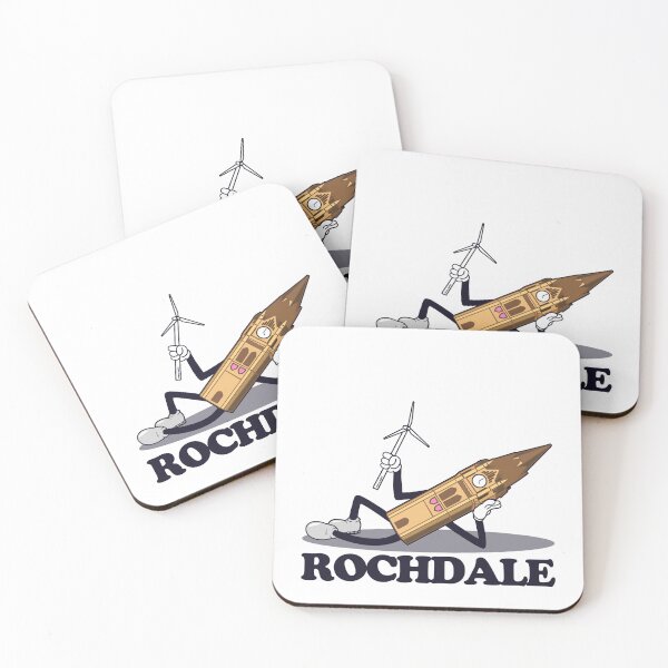 Item preview, Rochdale Town Hall / Scout Moor (1930s rubberhose cartoon character style) designed and sold by jimmy-digital.