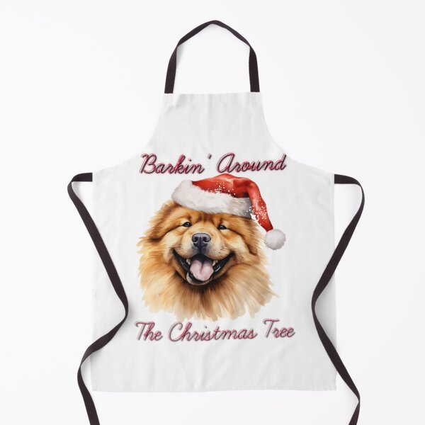 Item preview, Christmas Chowchow Dog in Santa Hat designed and sold by PAWsitiveCurios.