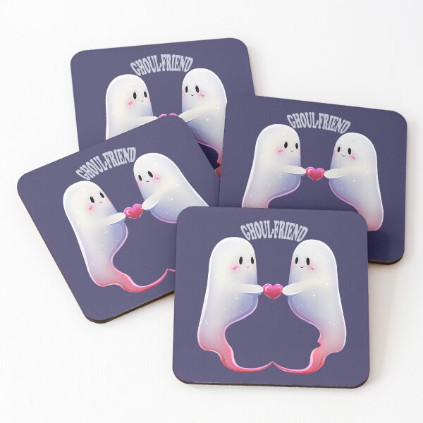 Item preview, Ghoul-friend Halloween Ghosts designed and sold by Angele Gougeon.