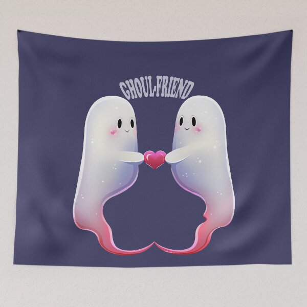 Item preview, Ghoul-friend Halloween Ghosts designed and sold by Angele Gougeon.