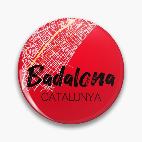 Item preview, Badalona, Catalunya, Spain, text on map designed and sold by crispy-prints.