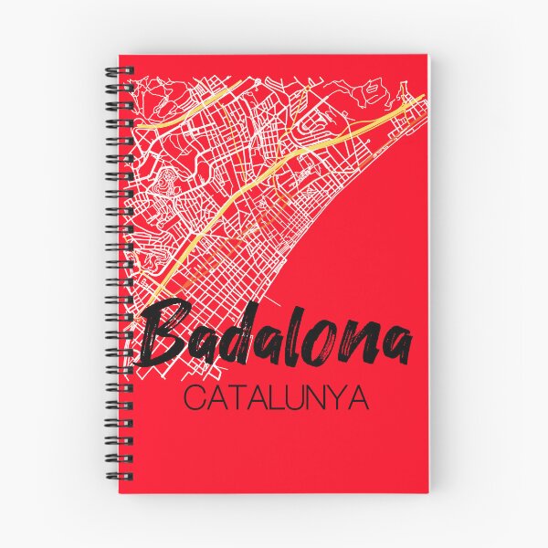 Item preview, Badalona, Catalunya, Spain, text on map designed and sold by crispy-prints.