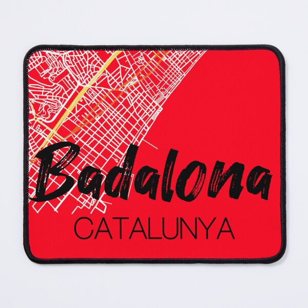 Item preview, Badalona, Catalunya, Spain, text on map designed and sold by crispy-prints.