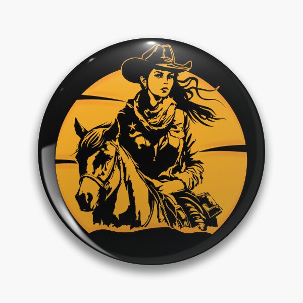 Item preview, Western Cowgirl Retro designed and sold by franktact.