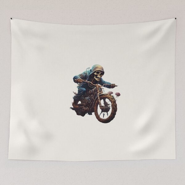 Item preview, Skeleton Riding bike designed and sold by CatSomeART.