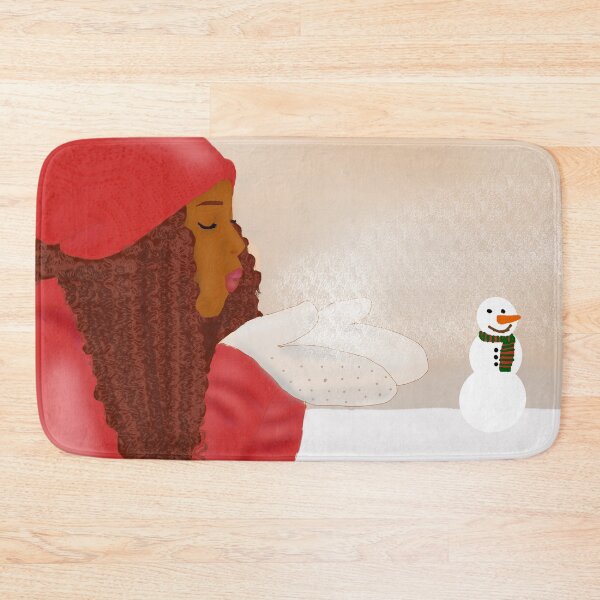 Item preview, Red Sweet Joy in the Snow - African American Girl designed and sold by Cecetyshay.