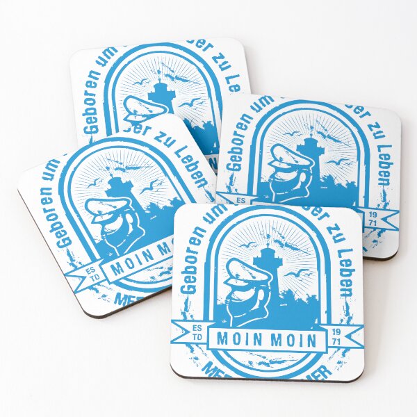 Item preview, Geboren um am Wasser zu Leben " MEER GEHT IMMER " designed and sold by netrok.