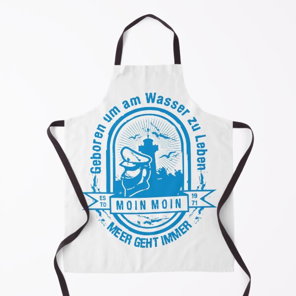 Item preview, Geboren um am Wasser zu Leben " MEER GEHT IMMER " designed and sold by netrok.