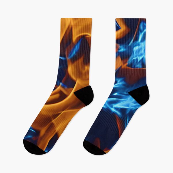 Artikelvorschau, Blaue und orangefarbene Flammen entworfen und verkauft von Rell1970.