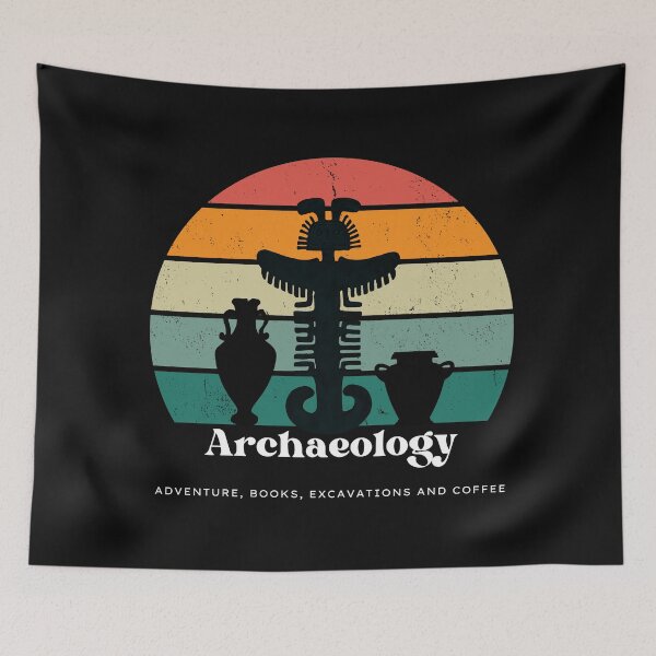 Item preview, Archeology in Retro Art - Adventure, Books, Excavations and coffee designed and sold by Carola-art.