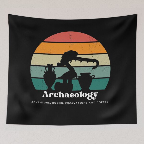 Item preview, Archeology in Retro Art - Adventure, Books, Excavations and coffee designed and sold by Carola-art.