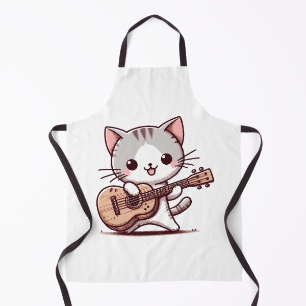 Item preview, A cute cat playing the guitar drawing designed and sold by Buy  Daddy⭐.