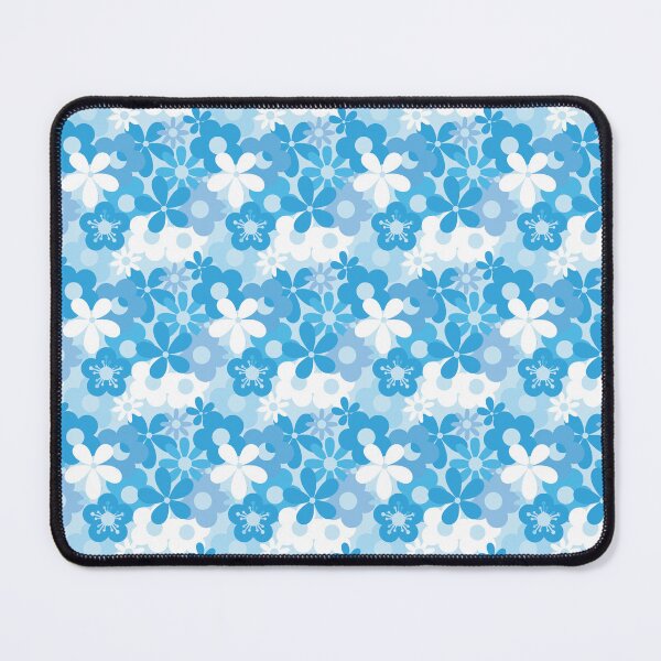 Item preview, Cute Blue Flower Power Pattern designed and sold by ClaudiaFlores.