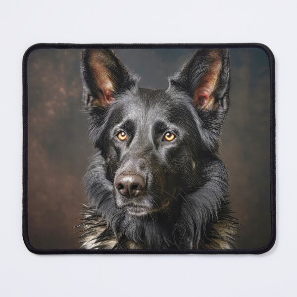 Item preview, Black German Shepherd Portrait 02 designed and sold by Elisabeth Lucas.