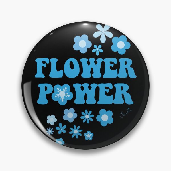 Item preview, Sticker Style Cute Blue Flower Power  designed and sold by ClaudiaFlores.