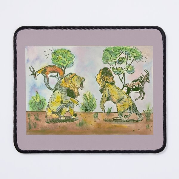 Item preview, Lions in the jungle hunting designed and sold by altairaleon.