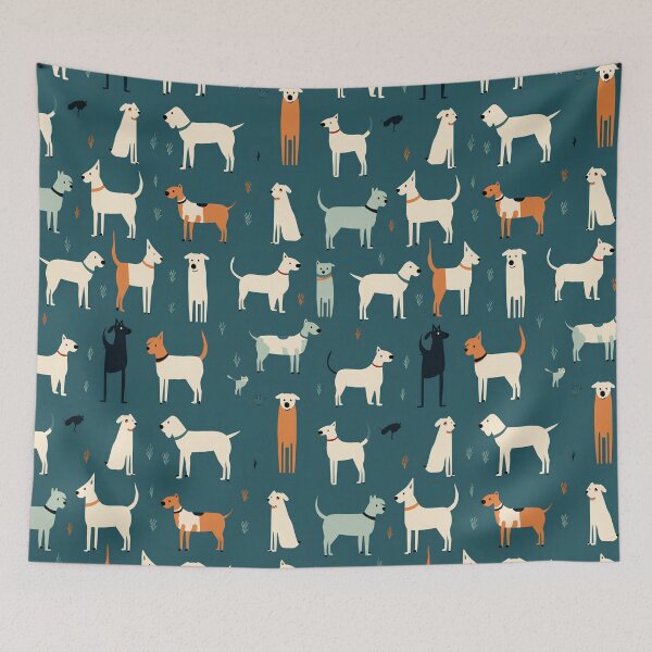 Item preview, cute dog seamless designed and sold by Ttthunder123.