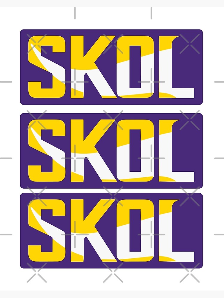 Minnesota Vikings Skol new funny Design Sticker for Sale by Usignature